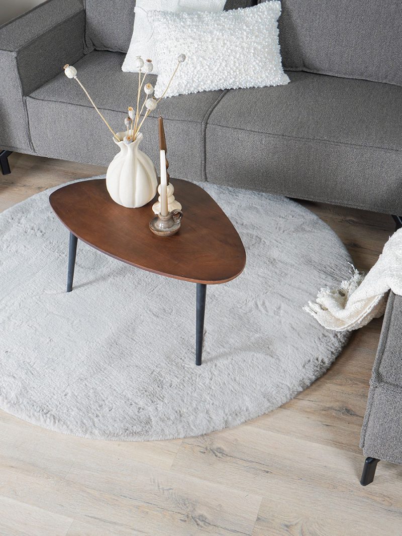Vloerkleed Velluto Nature - Rond ø160 cm
