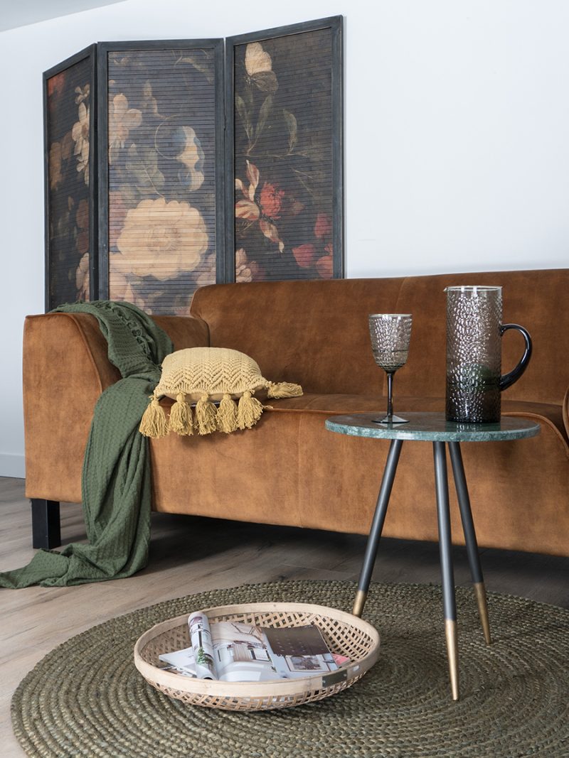 Vloerkleed Jute Rond Army Green ø120 cm