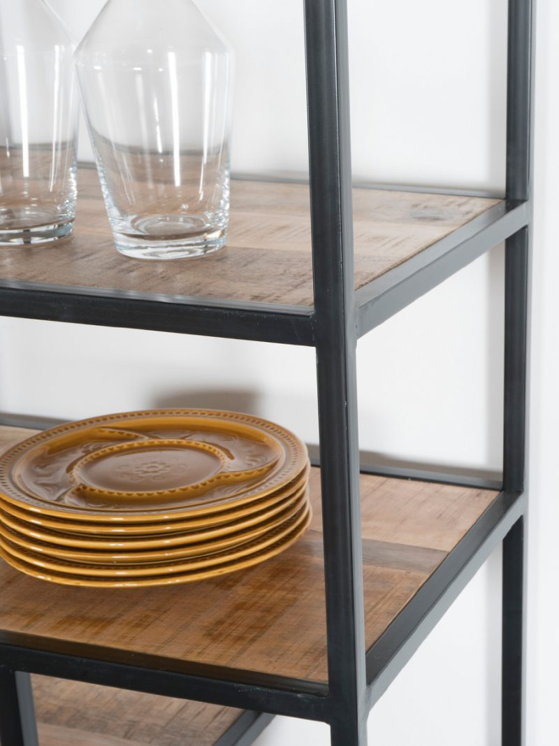 Vakkenkast Huub Hout 210 x 80 cm - Roomdivider