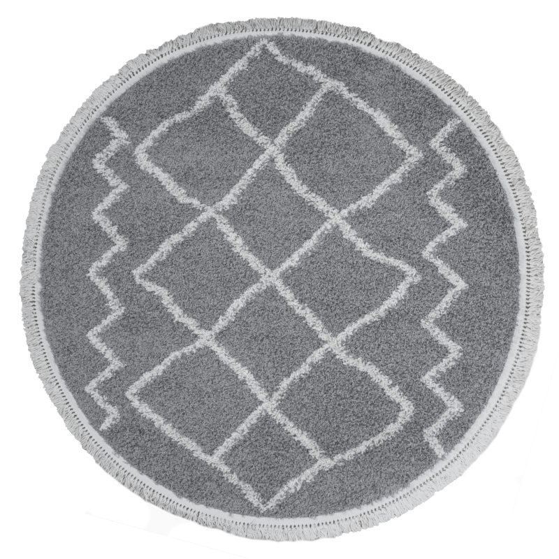 Vloerkleed Marrakesh Grey Rond ø200 cm